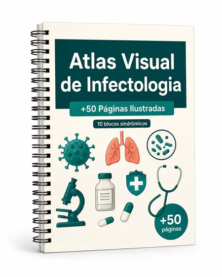Mockup individual do Atlas Visual de Infectologia para o Plano Básico