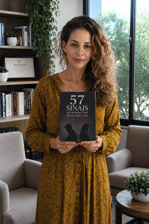 Ana Vasconcellos segurando o Checklist da Verdade